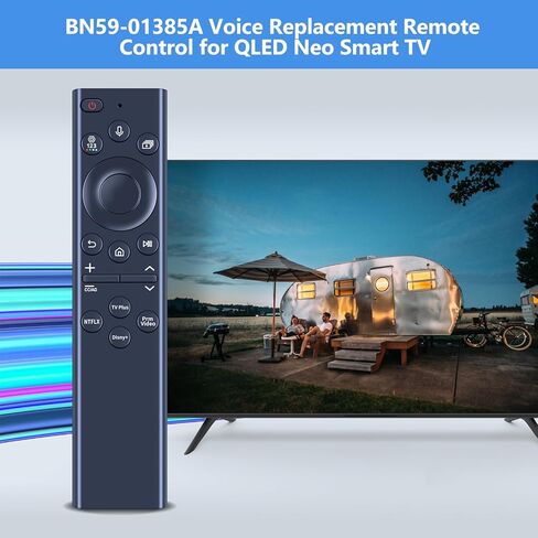PZL New BN59-01385A Voice Replacement Remote Control for Samsung QLED Neo 4K 8K Smart TV Series Q60B/QN85B/Q80/Q80B/Q60BD/QN90B/QN900B/QN85BD/Q80BD/QN90BD/QN800B/QN95B & S95B OLED TV(2022) in Saudi Arabia