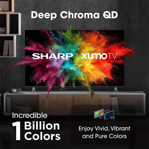 Sharp 4TC50HP7KIT1 50 inch Class AQUOS QLED 4K Ultra HD Xumo Smart TV Quantum Color HDR Motion in Saudi Arabia