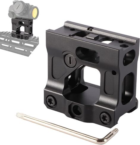 Red Dot Riser Mount，2" High Picatinny Riser Mount fit for H1 H2 T1 T2 Optic Sights Built-in Backup Iron Sights with Wrench in Saudi Arabia