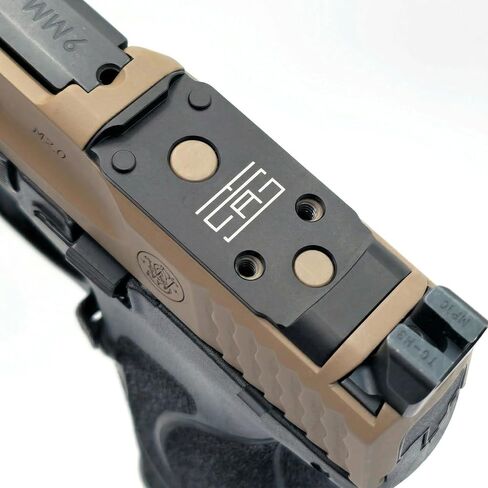 لوحة محول TSA® لـ S&W® M&P® M2.0 C.O.R.E.2 - RMSc® Footprint - تناسب Holosun® 407K 507K EPS Carry Shield RMSc Romeo Zero - النوع الثالث من الألومنيوم الصلب - مسامير وأداة متضمنة in Kuwait