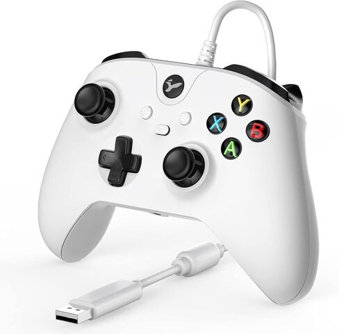 وحدة تحكم سلكية YCCTEAM لأجهزة Xbox One، وحدة تحكم سلكية لأجهزة Xbox One USB متوافقة مع Xbox One/S/X/PC Windows 10/11 مع مقبس صوت سماعة رأس 3.5 مم (أسود ليلي) in Kuwait