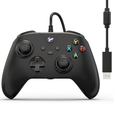 وحدة تحكم سلكية YCCTEAM لأجهزة Xbox One، وحدة تحكم سلكية لأجهزة Xbox One USB متوافقة مع Xbox One/S/X/PC Windows 10/11 مع مقبس صوت سماعة رأس 3.5 مم (أسود ليلي) in Kuwait