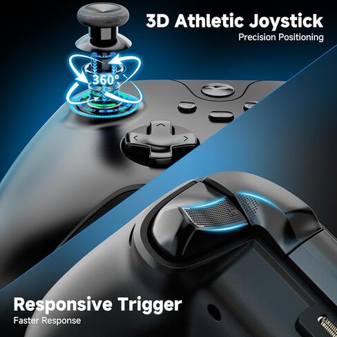 وحدة تحكم سلكية YCCTEAM لأجهزة Xbox One، وحدة تحكم سلكية لأجهزة Xbox One USB متوافقة مع Xbox One/S/X/PC Windows 10/11 مع مقبس صوت سماعة رأس 3.5 مم (أسود ليلي) in Kuwait