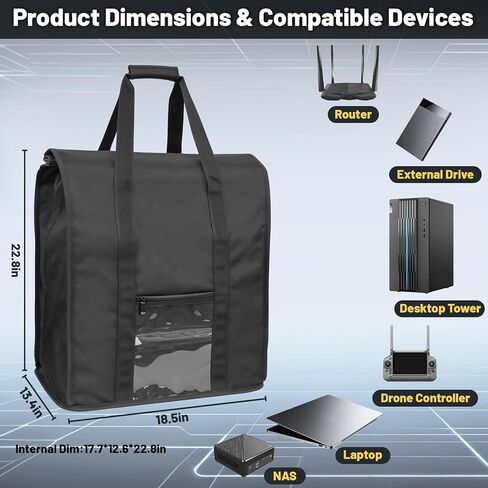 Premium Large Faraday Bag – Foldable Signal Blocking Pouch for Desktop PCs, Laptops, NAS & Tablets, Small Generators – Protects Electronics from Wireless Interference – Privacy & Device Security in Saudi Arabia