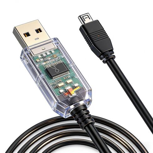 كابل برمجة USB لراديو الماسح الضوئي Uniden USB-1، كابل واجهة الكمبيوتر متوافق مع BC250D BC296D UBC3300XLT BC246T BR330T BCD396T BC346XT لأجهزة الكمبيوتر المحمولة التي تعمل بنظام Windows وMac وLinux (1.8 متر) in Kuwait