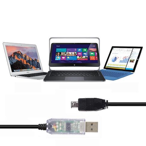 كابل برمجة USB لراديو الماسح الضوئي Uniden USB-1، كابل واجهة الكمبيوتر متوافق مع BC250D BC296D UBC3300XLT BC246T BR330T BCD396T BC346XT لأجهزة الكمبيوتر المحمولة التي تعمل بنظام Windows وMac وLinux (1.8 متر) in Kuwait