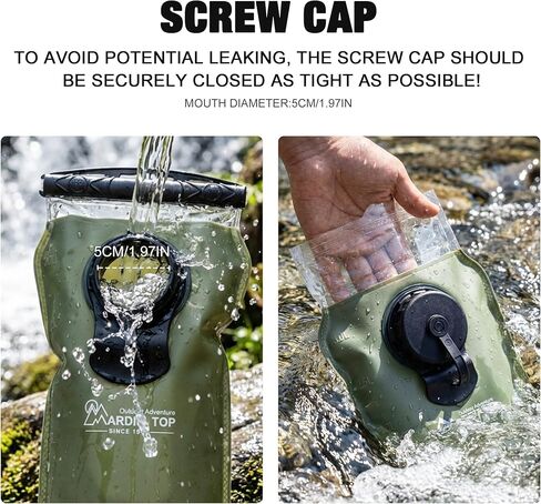 Mardingtop Hydration Bladder, 3L Leak Proof Water Reservoir Military Hydration Pack for Hiking Biking Cycling Running Climbing Camping in Saudi Arabia