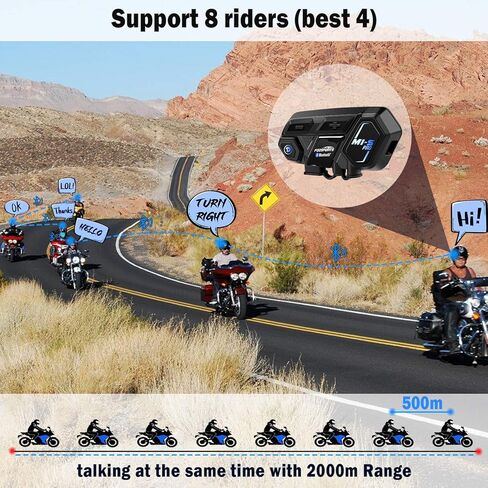 Fodsports Save $50 on 3 Pack M1-S PRO Motorcycle Bluetooth Headset Up to 8 Riders Helmet Intercom with Usable While Charge Universal Connection with Other Brands Motorcycle Bluetooth Intercom in Saudi Arabia