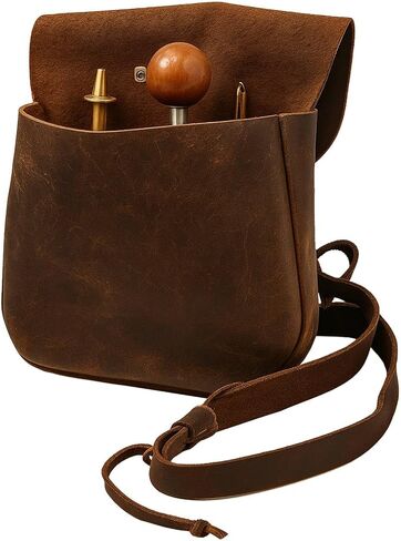 Muzzle-Loaders™ Leather Possibles Bag - Leather Muzzleloaders Shooting Bag - MZ1202 in Saudi Arabia