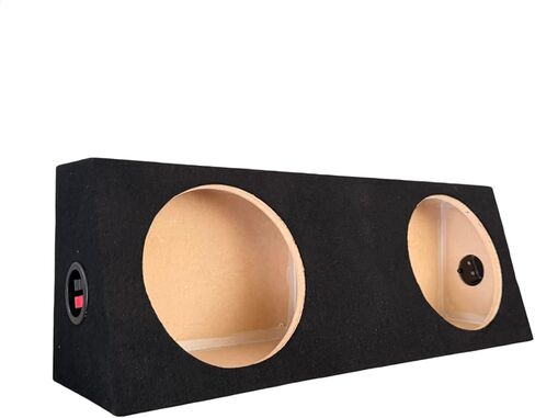 Pro 8" Dual Wedge Speaker Enclosure-Black in Saudi Arabia