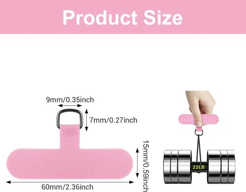 18PCS Phone Tether Tabs multi-color Universal Without Adhesive Phone Lanyard Patch Replacement Parts, nylon material Compatible with full protective case in Saudi Arabia
