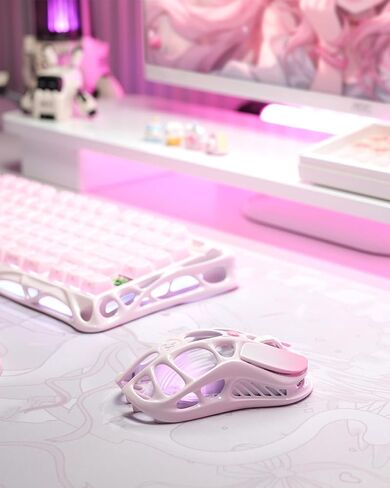 GravaStar Mercury K1 Keyboard & M1 Pro Mouse - Sakura Pink in Saudi Arabia