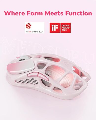 GravaStar Mercury K1 Keyboard & M1 Pro Mouse - Sakura Pink in Saudi Arabia
