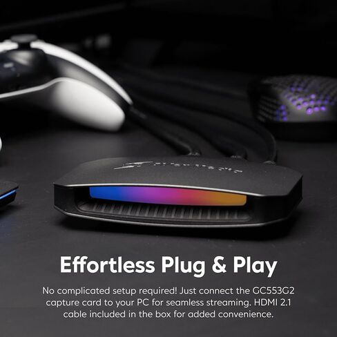 بطاقة التقاط AVerMedia 4K60 مع HDMI 2.1 وزمن انتقال منخفض ومتوافقة مع PW315 TAA/NDAA وكاميرا ويب بدقة 1080 بكسل - كاميرا USB عالية الدقة بمعدل 60 إطارًا في الثانية مع ميكروفونات مزدوجة in Saudi Arabia