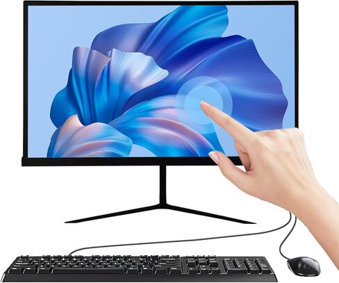 كمبيوتر مكتبي الكل في واحد، شاشة لمس FHD مقاس 22 بوصة N5095 رباعي النواة 8 جيجا رام 512 جيجا SSD ROM كمبيوتر، سطح مكتب اتصال واي فاي بلوتوث لألعاب المكتب المنزلي in Kuwait