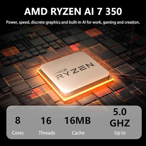 HP 27 FHD Touchscreen All-in-One Desktop PC, 27" IPS Copilot AI PC Computer, AMD Ryzen AI 7 350(8-core), 32GB DDR5 RAM, 2TB SSD, Wi-Fi 6, Webcam, Windows 11 Pro, Bundle with USB HUB in Saudi Arabia