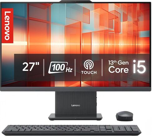 Lenovo IdeaCentre 27" Touchscreen All-in-One Desktop Computer • Intel Core i5-13420H(Beats i7-1355U) • 16GB DDR5 • 1TB SSD • Wireless KB&Mouse • Wireless Charging Base • Win 11 in Saudi Arabia