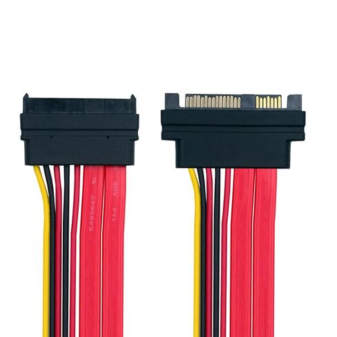 SAS SFF-8482 29 Pin to 29Pin SAS SFF-8482 Male to Female Extension Hard Disk Drive Raid Cable Straight Forward (50cm) in Saudi Arabia