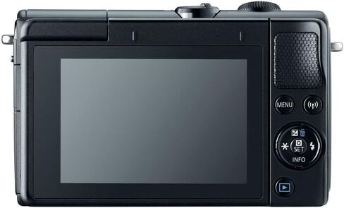 Canon EOS M100 Mirrorless Camera with 15-45mm Lens (Black) | 24.2MP APS-C Sensor, Dual Pixel CMOS AF, Wi-Fi & Bluetooth | Great for Travel & Beginner Photos (2209C011) + 64GB Card + Camera Bag in Saudi Arabia