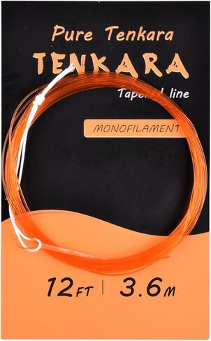 Fly Fishing Tenkara Tapered Line Hi-Vis Orange, Monofilament Tenkara Nylon Line, 11FT 12FT 13FT 15FT in Saudi Arabia