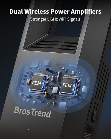 نقطة وصول لاسلكية BrosTrend AC1200 مع منفذ جيجابت، نقطة وصول جيجابت واي فاي على الحائط للمنزل والمكتب، WAP مزدوج النطاق للكمبيوتر الشخصي، وحدة التحكم في الألعاب التلفزيونية للهواتف الذكية وما إلى ذلك، الإعداد السهل يعمل مع جميع أجهزة التوجيه in Saudi Arabia