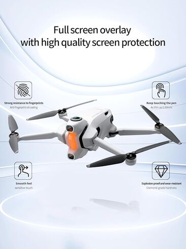 Screen Protector for Insta360 Antigravity A1, Anti-Scratch Touch Sensitive Bubble Free Easy to Install,HD Clear,Glasses Tempered Glass Screen Protector + Drones TPU Screen Protector. in Saudi Arabia