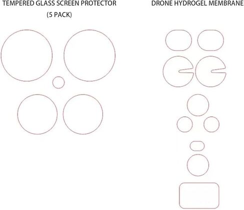 Screen Protector for Insta360 Antigravity A1, Anti-Scratch Touch Sensitive Bubble Free Easy to Install,HD Clear,Glasses Tempered Glass Screen Protector + Drones TPU Screen Protector. in Saudi Arabia