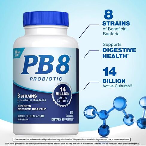 التغذية الآن Pb8 اسيدوفيلوس، الأصلي، 120 العد in Kuwait