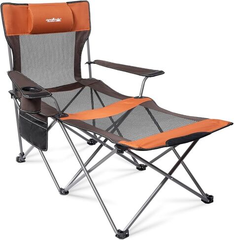 apollo walker Reclining Beach Chair, 90-135° Adjustable Orange in Kuwait