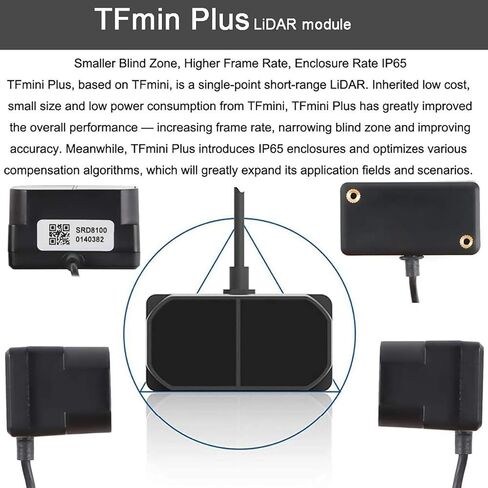 رادار ليزر لوحدة Benewake TFmini Plus LiDAR - نطاق 12 مترًا مقاوم للماء IP65 واجهات UART/I2C/I/O، لـ Pixhawk، والروبوتات، والطائرات بدون طيار، والأتمتة الصناعية in Saudi Arabia