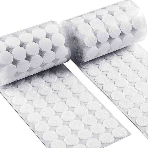 Self Adhesive Dots, Strong Adhesive 1400pcs(700 Pairs) 0.59" Diameter Sticky Back Nylon Dots, Hook & Loop Dots with Waterproof Sticky Glue Tapes, Suitable for Classroom, Office, Home in Kuwait