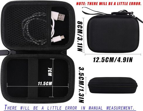 Hard EVA Carrying Storage Case Compatible with MECHEN M30 HiFi MP3 Music Player/HiFi Walker H2/ SnowSky/FiiO Echo MINI/Surfans F20 Mp3 Music Players Protective Travel Storage Box in Saudi Arabia