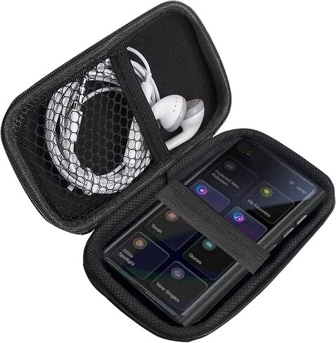 Compatible with Solo4 Mp3 Player Case, Lamshaw Durable EVA Carrying Case, Shockproof & Lightweight Protective Cover Compatible with 24Six Solo4 Mp3 Player (Black) in Saudi Arabia