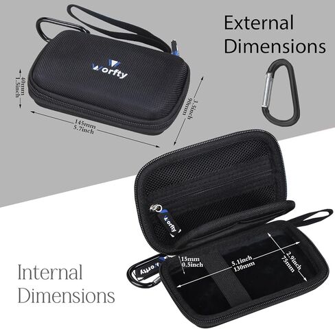 Case for JadeAudio/FiiO JM21 Android 13 Hi-Res Music Player MP3 - Travel Carrying Storage Bag (Black) in Saudi Arabia