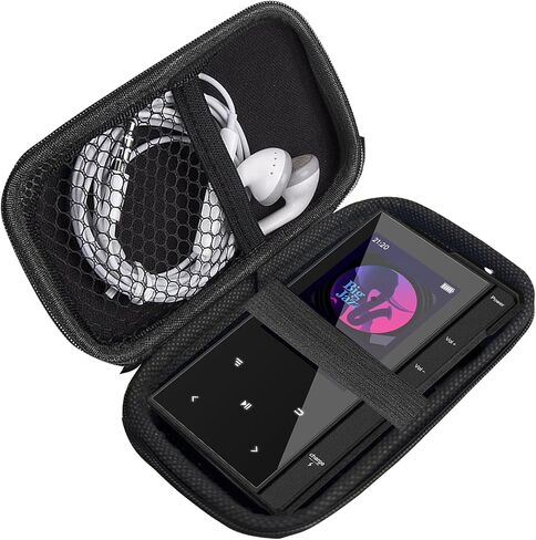 Compatible with Phinistec Z6 MP3 Player Case, Lamshaw Durable EVA Carrying Case, Shockproof & Lightweight Protective Cover Compatible for Phinistec Z6, Z6 Pro MP3 Player (Black) in Saudi Arabia