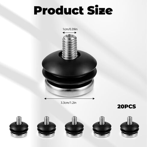 20 Pcs 3.5 inch Hard Drive Screws SSD Screws with Shock Absorption Rubber Washer Kit Shockproof Hard Drive Mounting Screw for Disk Drives Mounting Accessories PC Computer Chassis Case 3.5'' HDD S in Saudi Arabia