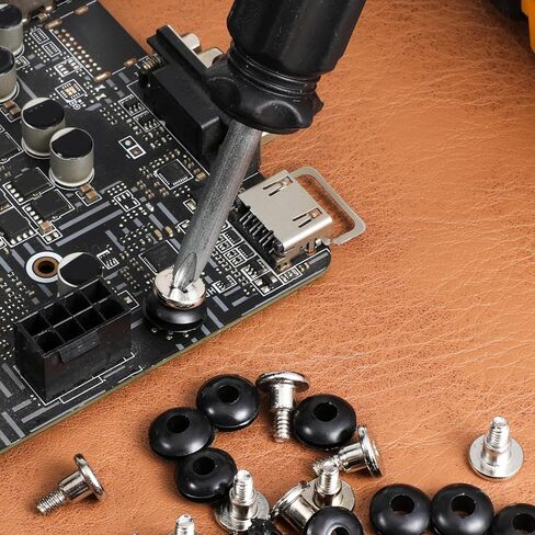20 Pcs 3.5 inch Hard Drive Screws SSD Screws with Shock Absorption Rubber Washer Kit Shockproof Hard Drive Mounting Screw for Disk Drives Mounting Accessories PC Computer Chassis Case 3.5'' HDD S in Saudi Arabia