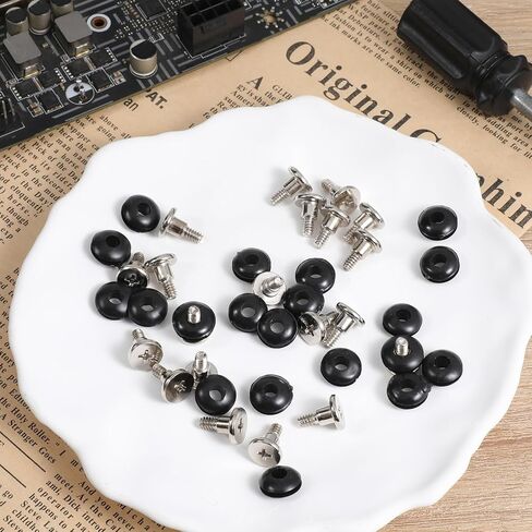 20 Pcs 3.5 inch Hard Drive Screws SSD Screws with Shock Absorption Rubber Washer Kit Shockproof Hard Drive Mounting Screw for Disk Drives Mounting Accessories PC Computer Chassis Case 3.5'' HDD S in Saudi Arabia