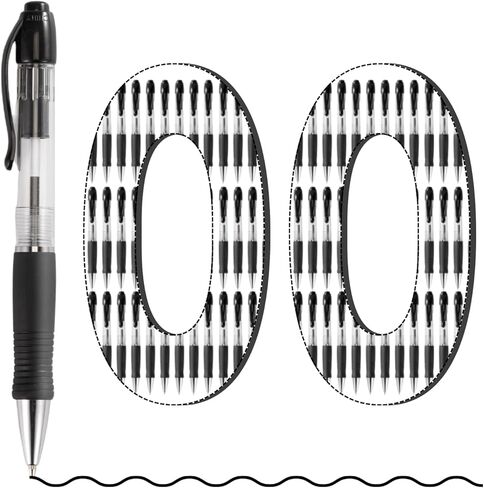 BallPoint Pens Bulk, 100 Pack (Green Ink), No Bleed Green Ink with soft Grip, Click Pens for Office Home and School, Retractable Ballpoint Pens, Medium Point, 1.00MM Smooth Writing in Saudi Arabia