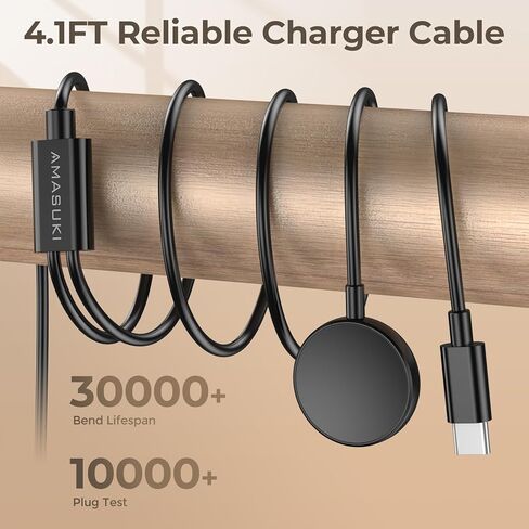 2 in 1 for Samsung Watch Charger,25W USB C Charger Fast Charging Compatible with Galaxy Watch 8/8 Classic/Ultra/7/6-3/Active/FE Galaxy S25 Ultra/S24-S20/A14/A54/Z Fold 6/5/Z Flip 6/5(4.1FT) in Saudi Arabia
