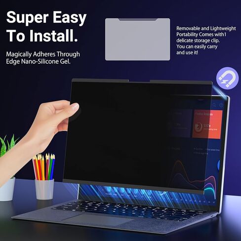 ZOEGAA Privacy Screen for 15 inch Surface Laptop 7,Magnetic Removable Touchable Privacy Filter for Surface laptop 15inch privacy screen,Anti-Blue Light Anti-Scratch in Saudi Arabia