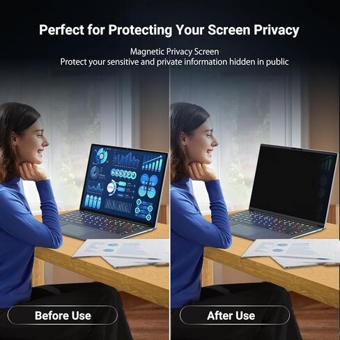 ZOEGAA Privacy Screen for 15 inch Surface Laptop 7,Magnetic Removable Touchable Privacy Filter for Surface laptop 15inch privacy screen,Anti-Blue Light Anti-Scratch in Saudi Arabia
