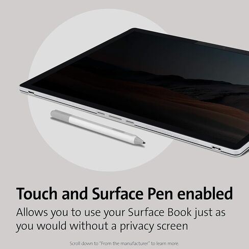 شاشة خصوصية Kensington SA15 لجهاز Surface Book 2/3 مقاس 15 بوصة (K55522WW) in Saudi Arabia