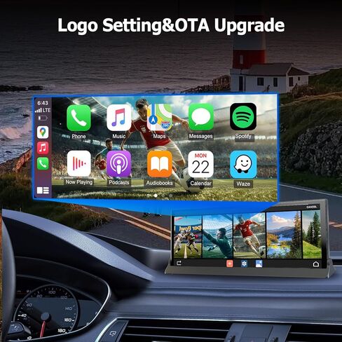 2026 Upgraded 11.26'' Carplay Screen for Car with Netflix YouTube TikTok Apps and Backup Camera Built-in Entertainment Video Box Navigation Voice Control OTA Updates for All Vehicles in Saudi Arabia
