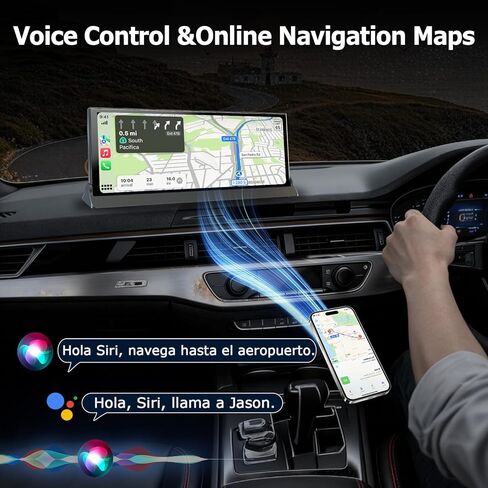 2026 Upgraded 11.26'' Carplay Screen for Car with Netflix YouTube TikTok Apps and Backup Camera Built-in Entertainment Video Box Navigation Voice Control OTA Updates for All Vehicles in Saudi Arabia