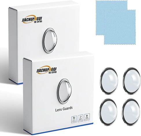 Car Camera Lens Protector, Car Backup Camera Protective Sticker, Clear High-Transparency Design, Anti-Rain Car Reversing Cameras Protection for Clear Vision Simple Adhesive Installation (2Boxes-4PCS) in Saudi Arabia
