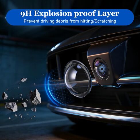 Car Camera Lens Protector, Car Backup Camera Protective Sticker, Clear High-Transparency Design, Anti-Rain Car Reversing Cameras Protection for Clear Vision Simple Adhesive Installation (2Boxes-4PCS) in Saudi Arabia