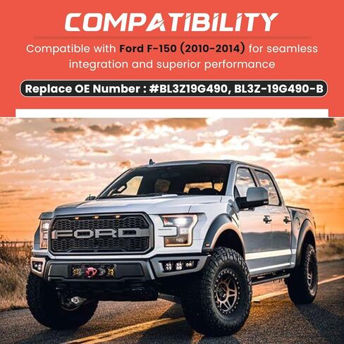 لمجموعة أدوات تصنيع المعدات الأصلية للكاميرا الاحتياطية Ford F150، كاميرا الرؤية الخلفية لـ F-150 2010 2011 2012 2013 2014، كاميرا عكسية مع رؤية ليلية متوافقة مع ملحقات Ford F150 البديلة OE BL3Z-19G490-B BL3Z19G490 in Kuwait