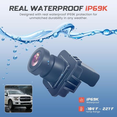 لمجموعة أدوات تصنيع المعدات الأصلية للكاميرا الاحتياطية Ford F150، كاميرا الرؤية الخلفية لـ F-150 2010 2011 2012 2013 2014، كاميرا عكسية مع رؤية ليلية متوافقة مع ملحقات Ford F150 البديلة OE BL3Z-19G490-B BL3Z19G490 in Kuwait