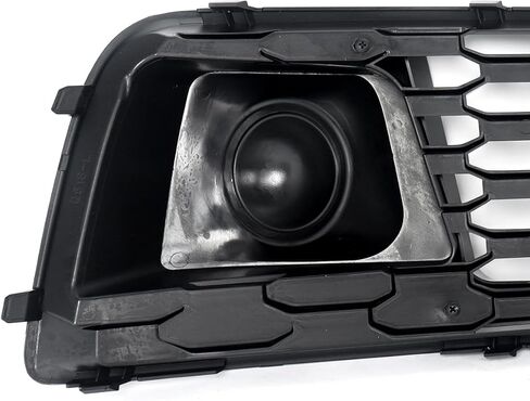 Gloss Black Fog Light Grille Fit for Audi Q5 S-Line 2018-2020 With Decorative ACC Cover Honeycomb Mesh Fog Light Covers in Saudi Arabia